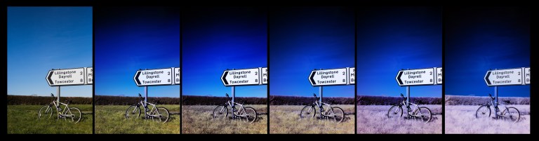 Bike infrared to visible light - hard light mix