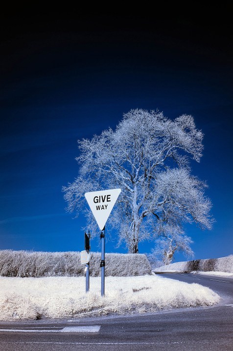 Stow bike ride infrared sign-1