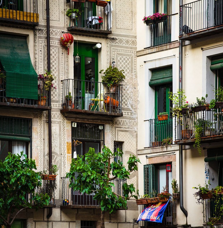 Barcelona Balconies and plants