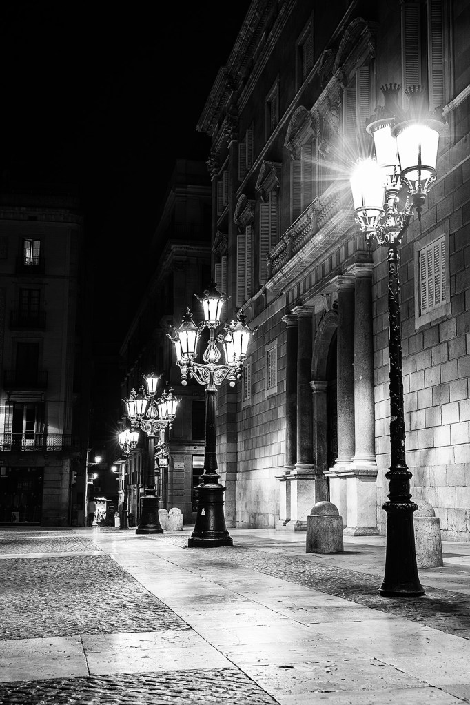 Barcelona lights night-1