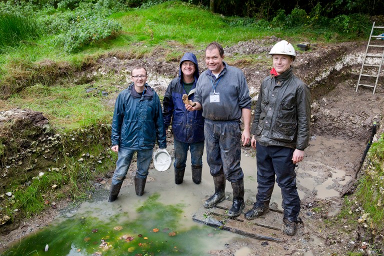 Blick Mead archaeological dig team
