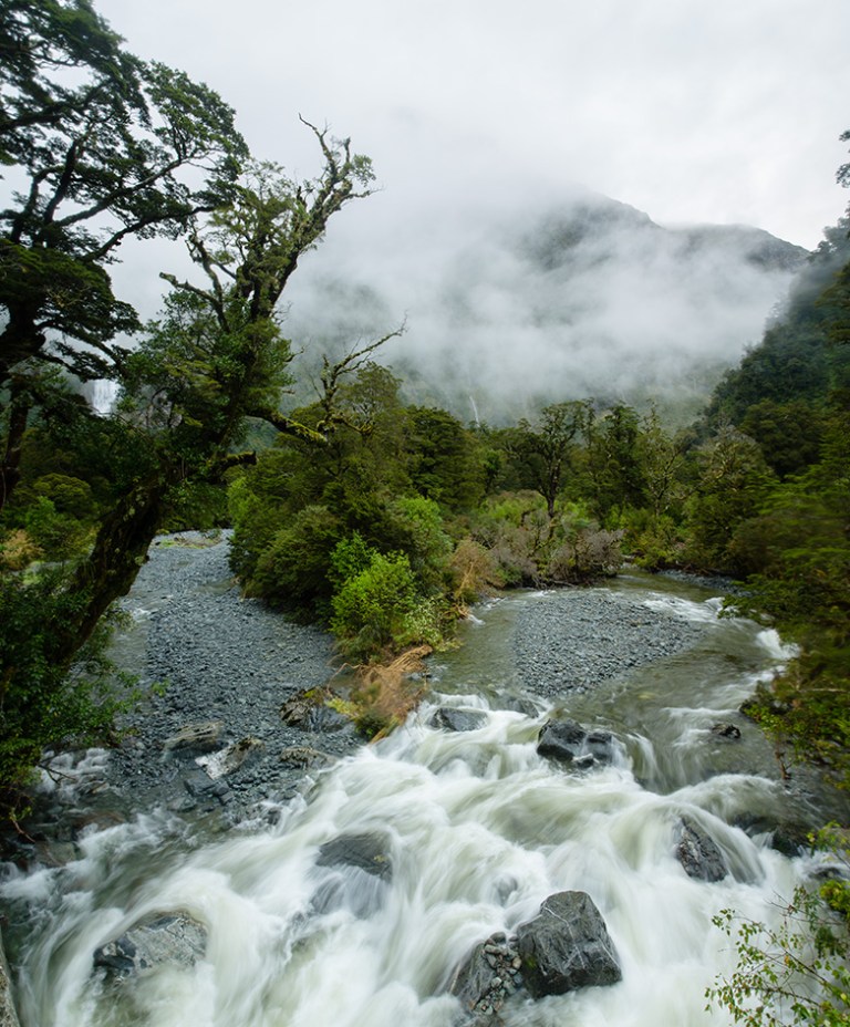 Sutherland Falls, Milford Track, New Zealand Great Walk, hiking