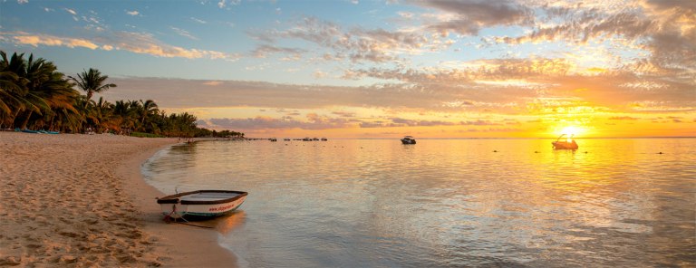 Le Morne sunset best beaches in Mauritius