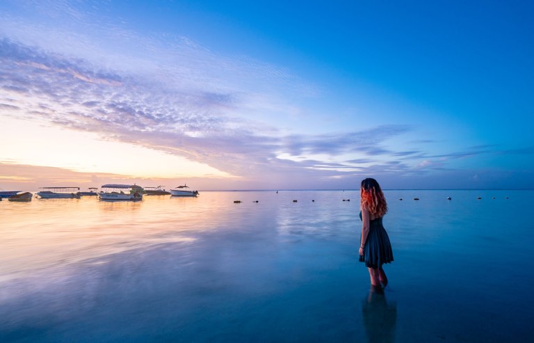 Trou aux Biches Mauritius sunset