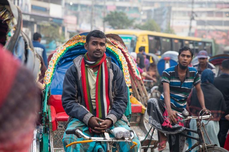 New Market Dhaka Bangladesh Rickshaw